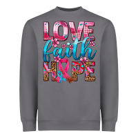 Storm love faith hope with cancer ribbon  ado Heavyweight Sweatshirt - AdoDesignShop