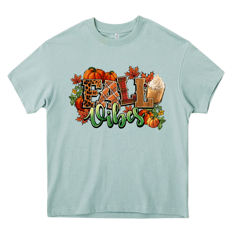 Fall Vibes Pumpkins Heavy Core Tee by NancyCooperArtShop | Teevron
