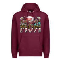 Burgundy volleyball mom Premium Hoodie - SublimationCraftShop