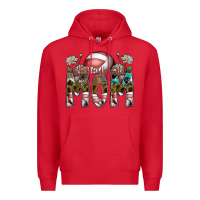 Red volleyball mom Premium Hoodie - SublimationCraftShop