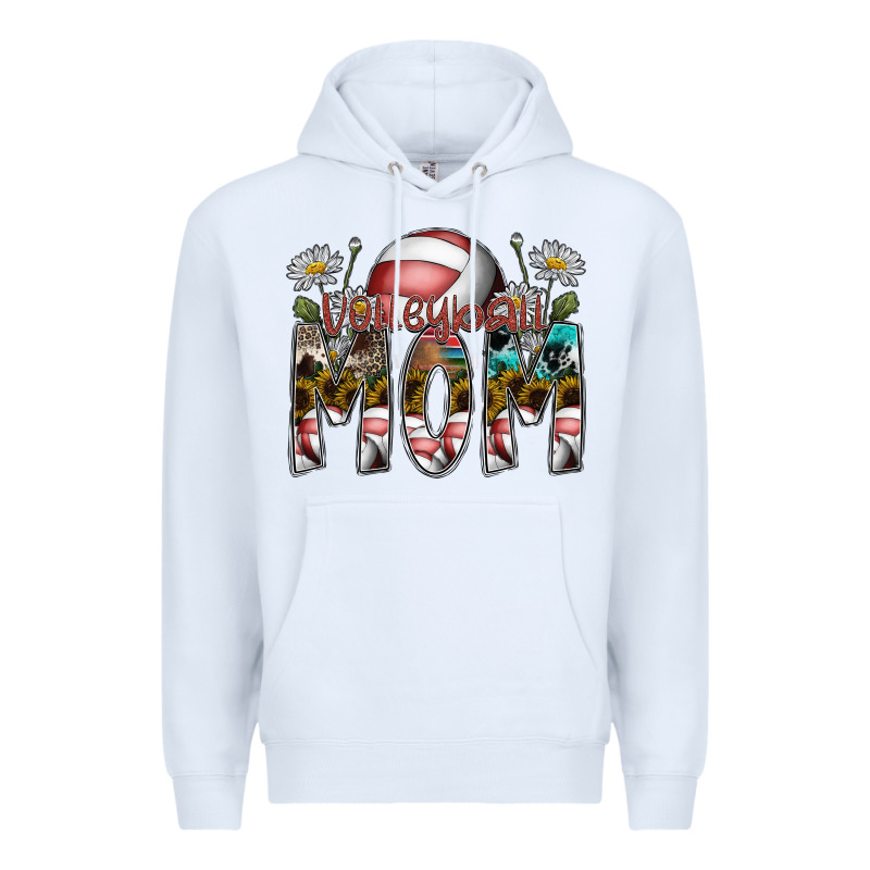 Volleyball Mom Premium Hoodie by SublimationCraftShop | Teevron