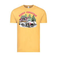 Vintage Mustard merry christmas gnomies Vintage Tee - FaDigitalArtStudio