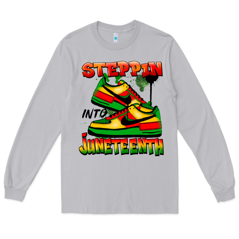 Steppin' Into Juneteenth Long Sleeve Tee by FaDigitalArtStudio | Teevron