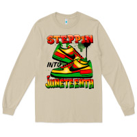 Mushroom steppin' into juneteenth Long Sleeve Tee - FaDigitalArtStudio