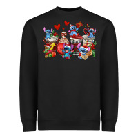 Black christmas stitch coffee cups Heavyweight Sweatshirt - AdoDesignShop