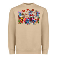 Mushroom christmas stitch coffee cups Heavyweight Sweatshirt - AdoDesignShop