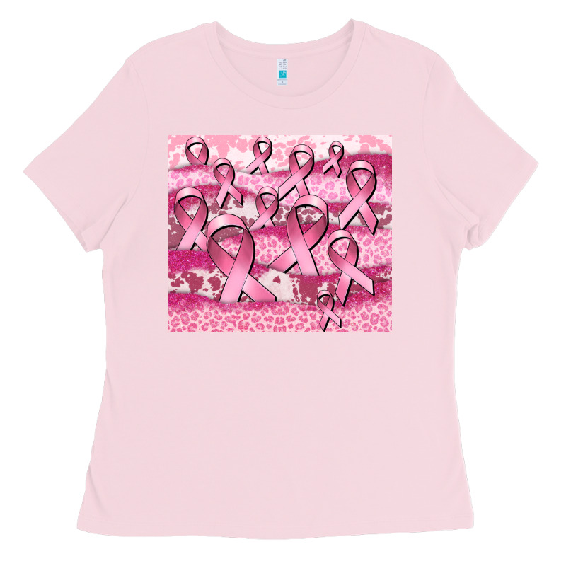 Ribbon  Breast Cancer Ladies Tee by CowGirlArtShop | Teevron
