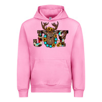 Fuchsia Pink christmas joy Urban Hoodie - JahusDesignShop