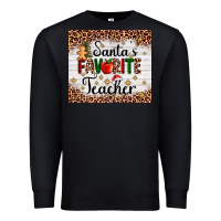 Black santa's favorite teacher Premium Sweatshirt - AdoDesignShop