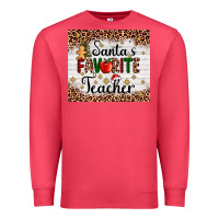 Cardinal santa's favorite teacher Premium Sweatshirt - AdoDesignShop