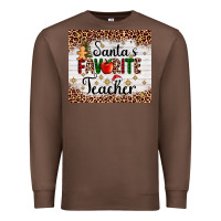 Chestnut santa's favorite teacher Premium Sweatshirt - AdoDesignShop