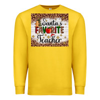 Lemon santa's favorite teacher Premium Sweatshirt - AdoDesignShop