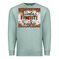Seafoam santa's favorite teacher Premium Sweatshirt - AdoDesignShop