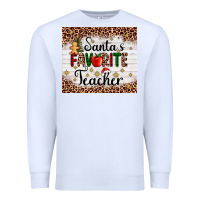 White santa's favorite teacher Premium Sweatshirt - AdoDesignShop