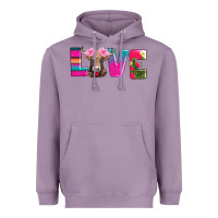 Lavender love with braunvieh cow Heavyweight Hoodie - AdoDesignShop