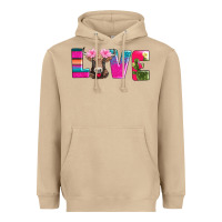 Mushroom love with braunvieh cow Heavyweight Hoodie - AdoDesignShop