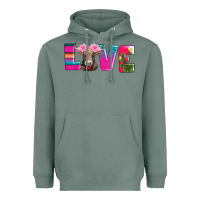 Sage love with braunvieh cow Heavyweight Hoodie - AdoDesignShop