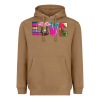 Toasted Coconut love with braunvieh cow Heavyweight Hoodie - AdoDesignShop