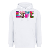 White love with braunvieh cow Heavyweight Hoodie - AdoDesignShop