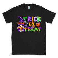 Black trick or treat gnome Classic Tee - CowGirlArtShop