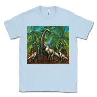Dusty Blue brachiosaurus Classic Tee - Artiststas