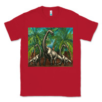 Red brachiosaurus Classic Tee - Artiststas