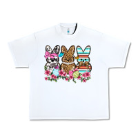 White Western Easter peeps Urban Heavy Tee - OliviaCreatesArt