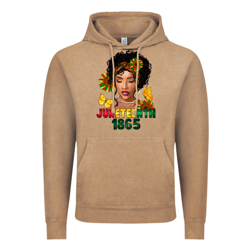 Juneteenth 1865 Black Woman Vintage Hoodie by FaDigitalArtStudio | Teevron
