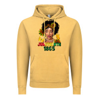 Vintage Mustard juneteenth 1865 black woman Vintage Hoodie - FaDigitalArtStudio