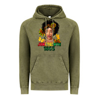 Vintage Olive juneteenth 1865 black woman Vintage Hoodie - FaDigitalArtStudio