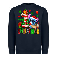 Navy my first christmas stitch Heavyweight Sweatshirt - AdoDesignShop