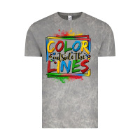 Color Outside The Lines Autism Vintage Tee | Teevron