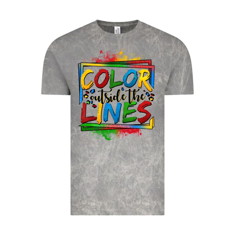 Color Outside The Lines Autism Vintage Tee by OliviaCreatesArt | Teevron