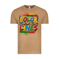 Vintage Camel color outside the lines autism Vintage Tee - OliviaCreatesArt