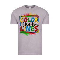 Vintage Zinc color outside the lines autism Vintage Tee - OliviaCreatesArt