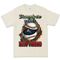 Diamonds Are A Girl's Best Friend Baseball Premium Tee | Teevron