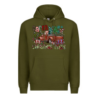 Army Green fram fresh christmas trees Premium Hoodie - SublimationCraftShop