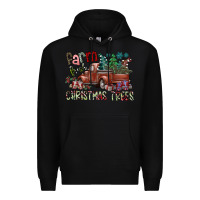 Black fram fresh christmas trees Premium Hoodie - SublimationCraftShop