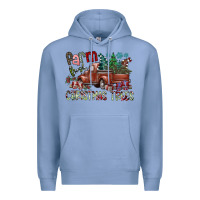 Colony Blue fram fresh christmas trees Premium Hoodie - SublimationCraftShop