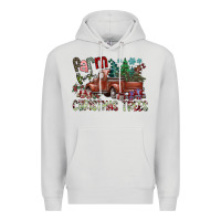 Dove Grey fram fresh christmas trees Premium Hoodie - SublimationCraftShop