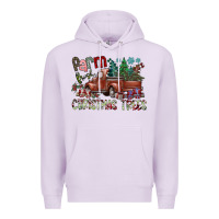 Lilac fram fresh christmas trees Premium Hoodie - SublimationCraftShop