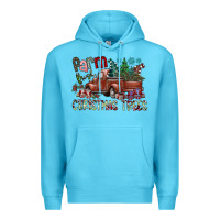 Ocean Blue fram fresh christmas trees Premium Hoodie - SublimationCraftShop