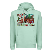 Seafoam fram fresh christmas trees Premium Hoodie - SublimationCraftShop