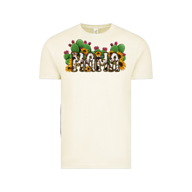 Cactus Cowhide Sunflower Mama And Mini Set Vintage Tee by Jasminsmagicworld | Teevron