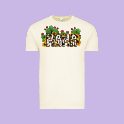 Cactus Cowhide Sunflower Mama And Mini Set Vintage Tee Designed By Jasminsmagicworld
