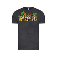 Vintage Black Cactus Cowhide Sunflower Mama and Mini Set Vintage Tee - Jasminsmagicworld
