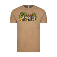 Vintage Coffee Cactus Cowhide Sunflower Mama and Mini Set Vintage Tee - Jasminsmagicworld