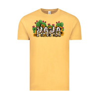 Vintage Mustard Cactus Cowhide Sunflower Mama and Mini Set Vintage Tee - Jasminsmagicworld