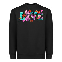 Black love stitch Heavyweight Sweatshirt - AdoDesignShop