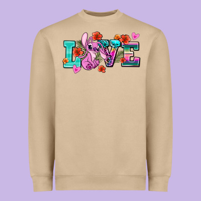 Love Stitch Heavyweight Sweatshirt Designed By Adodesignshop